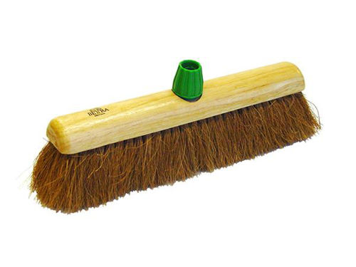 Afbeelding van Zaalveger Hout Kokos Steelaansluiting 40 cm