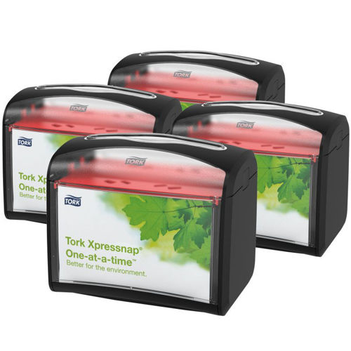 272611 - Tork Xpressnap Tabletop Napkin Dispenser Zwart