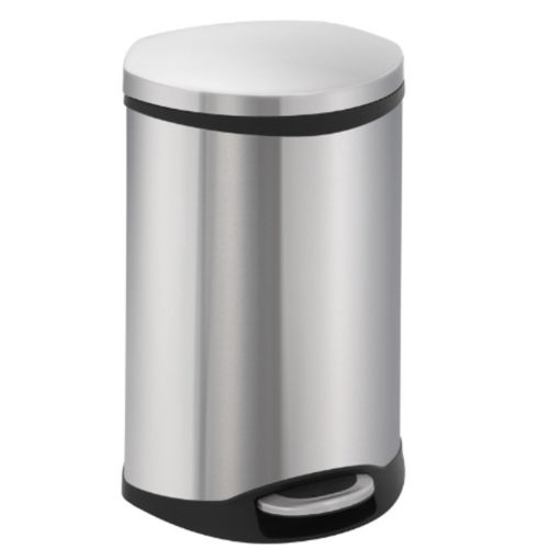 EKO Pedaalemmer Kunststof Pedaal 18 ltr RVS Look
