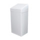 Afbeelding van Afvalbak Metaal Push 50 ltr Wit