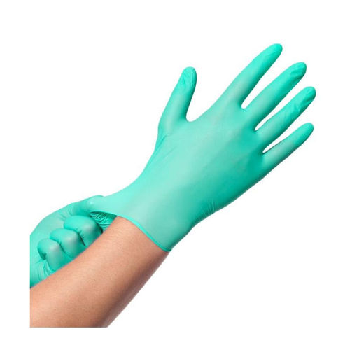 Handschoen Nitril Ongepoederd maat L Groen 200 stuks