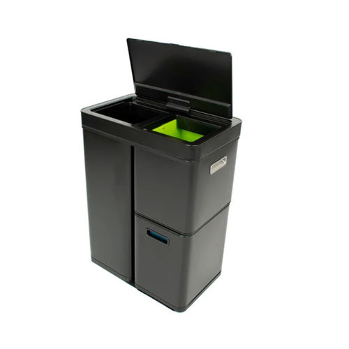 Afbeelding van VB Afvalbak EKO Mirage Sensor Zwart 30+15+15 ltr